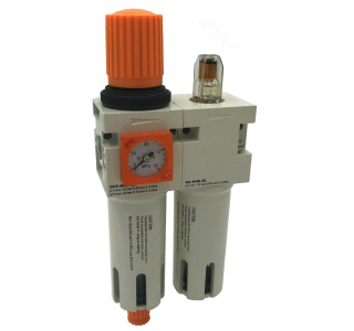 Regulator kovovy vzduchu s manometrom, s filtrom, s primazavacom 0-12bar